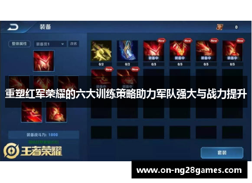 重塑红军荣耀的六大训练策略助力军队强大与战力提升